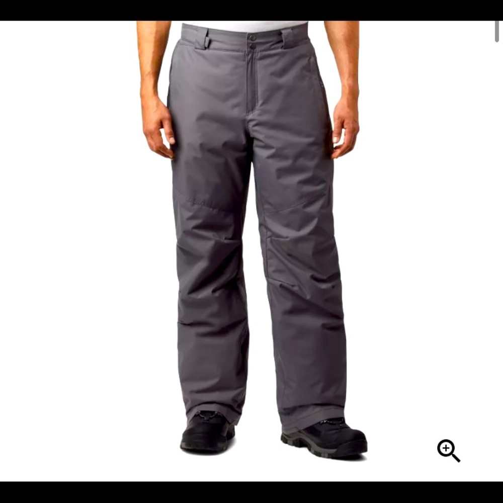 NWT Columbia Men’s Bugaboo IV Ski/Snow Pants, Grey